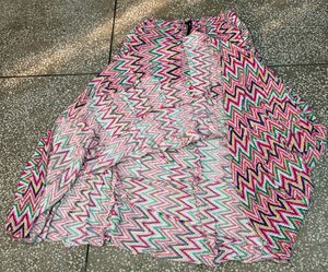 Colorful Zigzag Print Ethnic Skirt