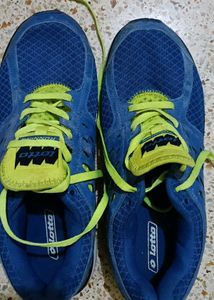Lotto Blue & Neon Green Running Shoes