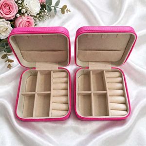 Pack of 2 Pink Travel Jewelry Organizer