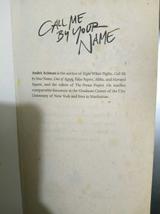 Call Me By Your Name Book