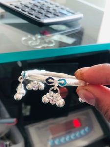 Pure Silver Kids Kada Payal (wt:-39.000g)