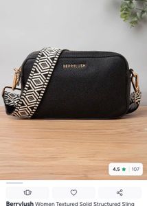 berrylush textured sling bag