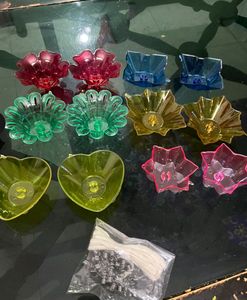 Brand New** 3d Reflection Diya..Pack Of 6