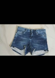 Blue Denim Shorts