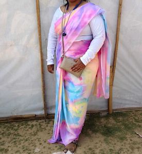 Tie-Dye Saree - Pastel Dream
