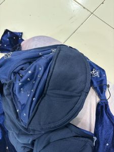 Dark Blue Velvet Mini Dress