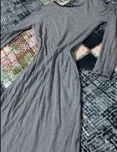 Striped Long Sleeve Maxi Dress