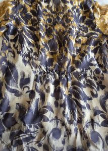 Sheer Floral Print Top
