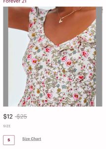 FOREVER 21 Floral Print Romper