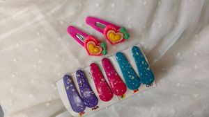 Cute Hair Clips - Set of 8