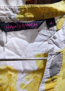 Rangmanch Floral Print Kurta one side pocket