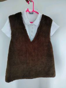 📌⭐COMBO Cozy Faux Fur Vest + POLO SHIRT