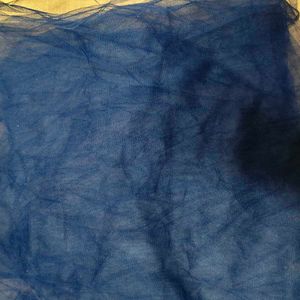 Royal Blue Net Dupatta