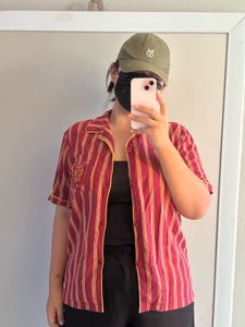 Striped Button-Up Shirt( Harry Potter)