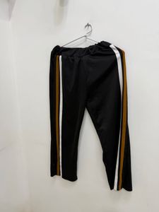 Stylish Striped Black Track Pants