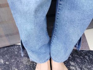 Stylish Blue Denim Jeans for Women straight jean