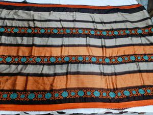 🇳🇿💫🎀Stylish Striped Saree with Embellished