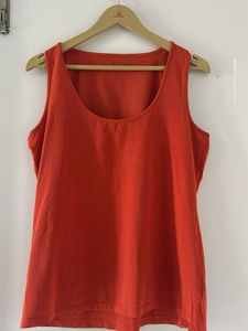 Orange Sleeveless Tank Top