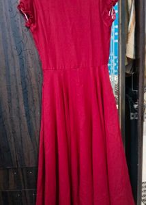 Elegant Red long Dress