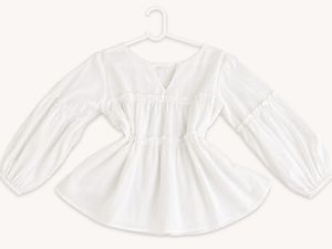 Chic White Peplum Blouse