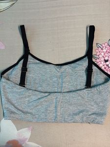 Comfortable Grey Sports Bra