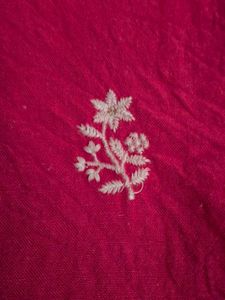 Red Embroidered Blouse