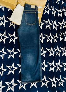 Zara Dark Wash Wide Leg Jeans