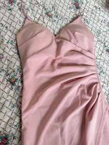 imported 🇬🇧Baby Pink Padded Bodycon Dress