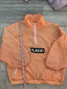Orange Windbreaker Jacket