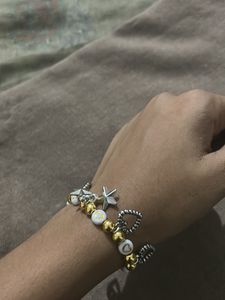 Sparkly Heart Charm Bracelet
