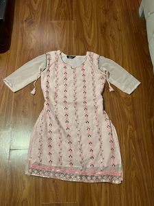 Baby Pink Kurti Set