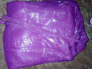Stunning Purple Embroidered Saree with blouse