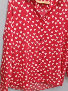 ❤️Valentine's day Red Heart Print Shirt - ONLY