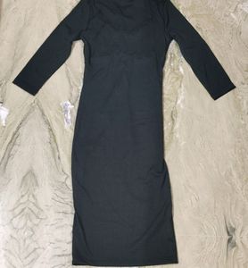 Tokyo Talkies Women Black Solid Bodycon Dress.