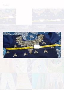Elegant Navy Embroidered Kurti Set