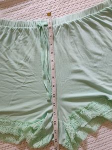 Kiabi Comfy Lace Trim Sleep Shorts