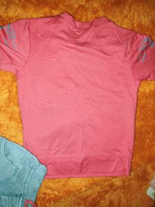 Coral Pink Graphic T-Shirt