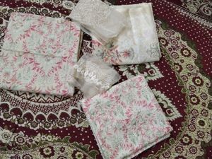 Floral Print Cotton Dress Material