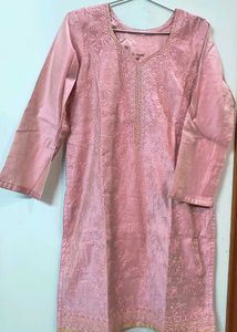 Blush Pink Embroidered 3-Piece Ethnic Suit Set