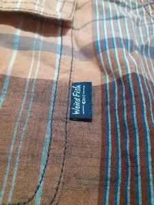 Best summer cotton Weird Fish Plaid Casual Shirt