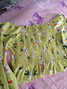 Daisy Print Wide Leg Jumpsuit