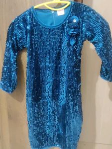 Sparkling Blue Sequin Dress