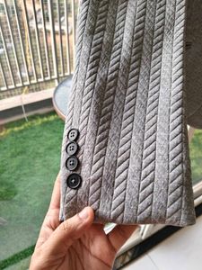 Splash!! Men's Grey Herringbone casual Blazer