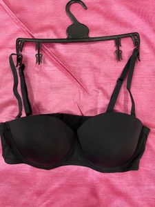 Bitz Strapless Black Bra