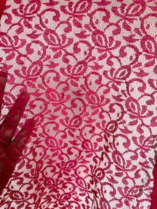 Stylish Magenta Lace Shrug