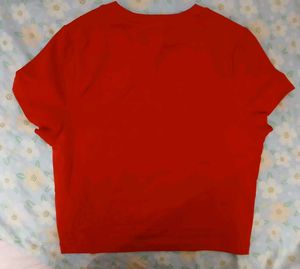 Red Cropped T-Shirt