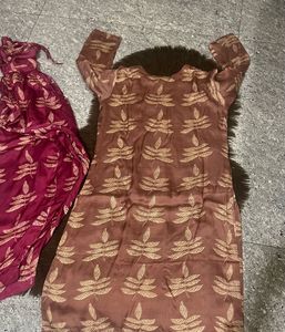 Beautiful Leaf Print Kurta Set