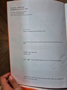 S.L. Arora Physics Books for Class XII
