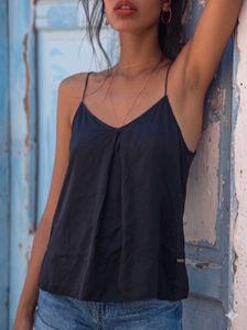 Chic Black Spaghetti Strap Top