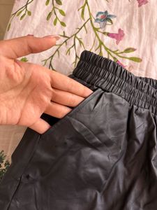Faux Leather High Waisted Shorts
